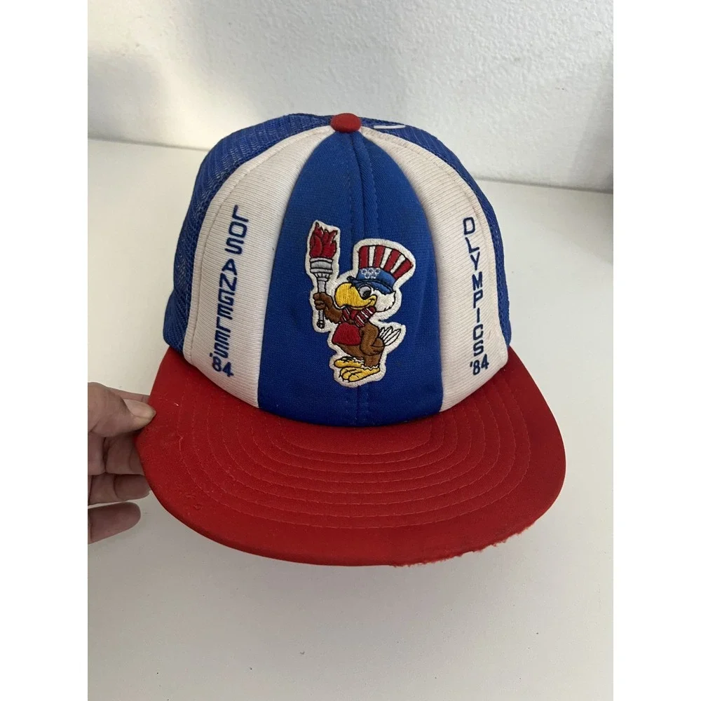 Vintage 1984 Los Angeles‎ Olympics Sam the Eagle Snap Back Cap Adjustable NWOT
